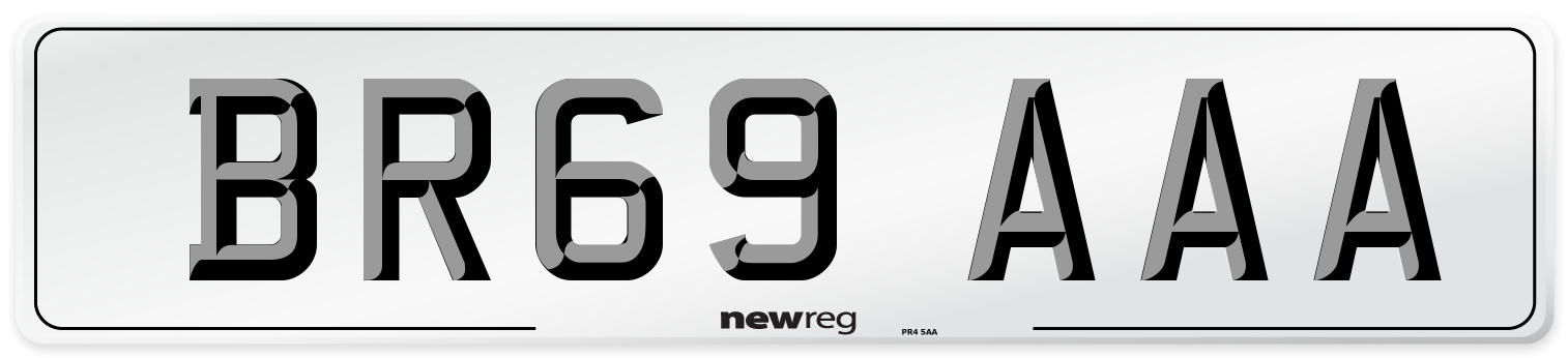 BR69 AAA Number Plate from New Reg